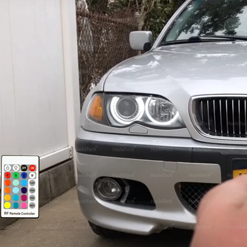 Комплект колец с ангельским глазом из хлопка, 16 цветов, RGB, для BMW 3 серии E46 316i 318i 320i 323i 328i 330 98-05, пульт дистанционного управления
Комплект колец с ангельским глазом из хлопка, 16 цветов, RGB, для BMW 3 серии E46 316i 318i 320i 323i 328i 330 98-05, пульт дистанционного управления