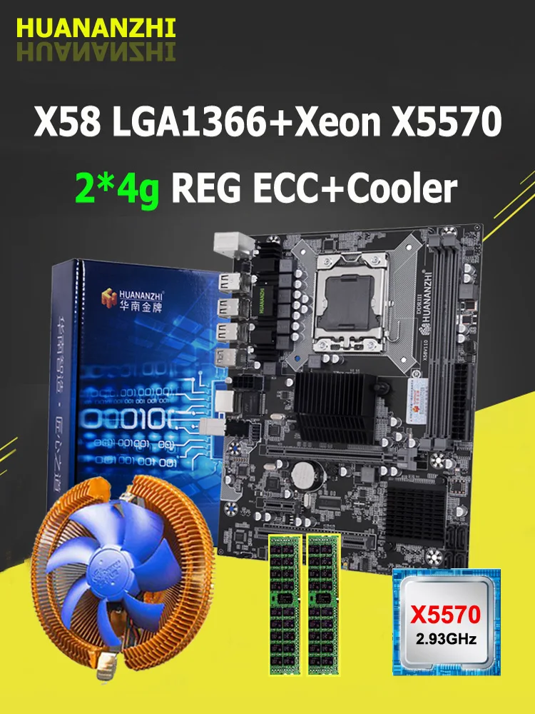 Материнская плата HUANANZHI X58 с процессором Intel Xeon E5 X5570 2,93 ГГц, кулер ЦП, бренд RAM 8G 2*4G REG ECC, встроенный компьютер, 2 года гарантии
Материнская плата HUANANZHI X58 с процессором Intel Xeon E5 X5570 2,93 ГГц, кулер ЦП, бренд RAM 8G 2*4G REG ECC, встроенный компьютер, 2 года гарантии