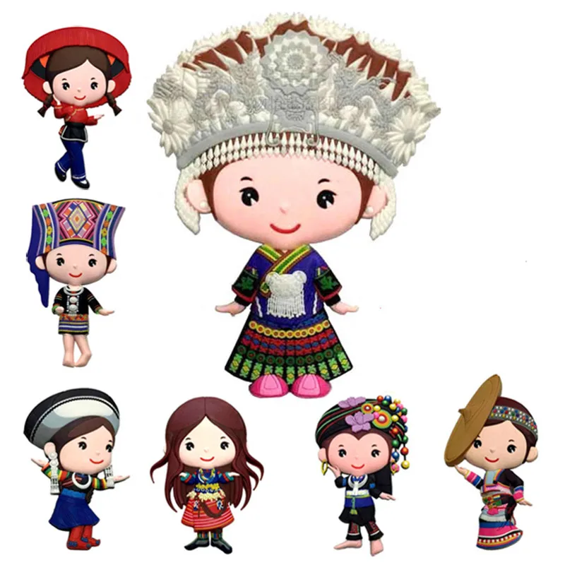 New Chinese style 56 Ethnic Doll Magnet Stickers for Fridge Wall Stick Souvenir Gifts Home Decor Magnetic Refrigerator Sticker
New Chinese style 56 Ethnic Doll Magnet Stickers for Fridge Wall Stick Souvenir Gifts Home Decor Magnetic Refrigerator Sticker
