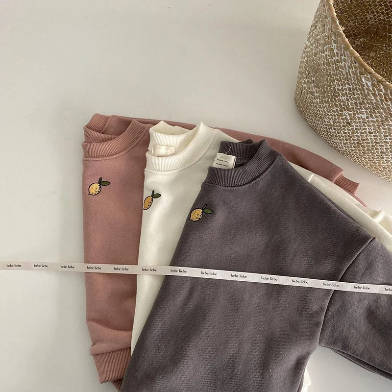 2021 autumn infant cotton clothes baby boys and girls pear embroidered long sleeve pullover sweatshirt
2021 autumn infant cotton clothes baby boys and girls pear embroidered long sleeve pullover sweatshirt