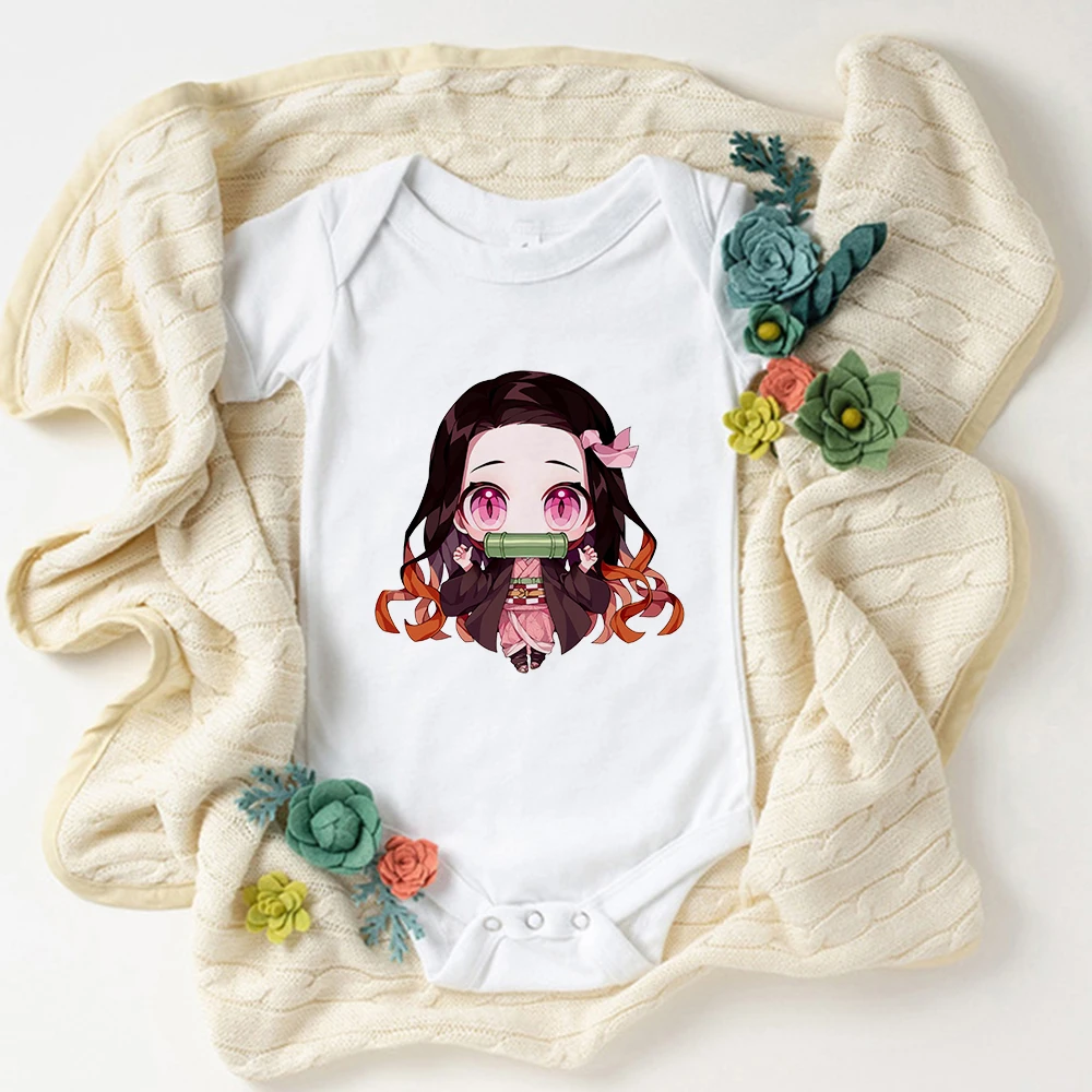 Demon Slayer Kawaii Newborn Baby Girl Boy Clothes Anime Harajuku Cute Baby Rompers White Soft Infant Outfits Ropa Bebe Niña
Demon Slayer Kawaii Newborn Baby Girl Boy Clothes Anime Harajuku Cute Baby Rompers White Soft Infant Outfits Ropa Bebe Niña