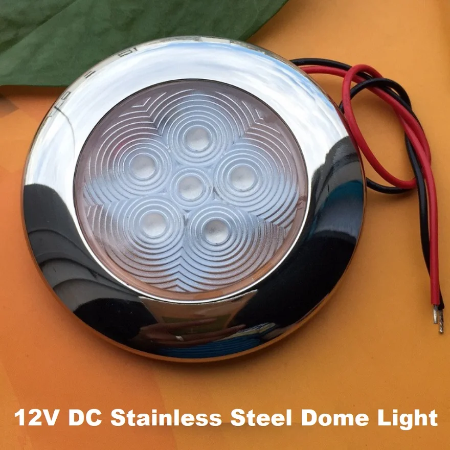 12V DC LED Dome Light Stainless Steel Ceiling Lamp for RV Camper Caravan Yachts Marine Kitchen/Under Cabinet Interior Roof Light
12V DC LED Dome Light Stainless Steel Ceiling Lamp for RV Camper Caravan Yachts Marine Kitchen/Under Cabinet Interior Roof Light