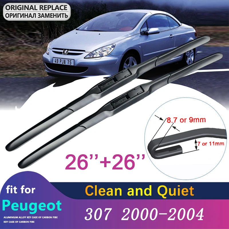 Car Wiper Blades Wipers for Peugeot 307 307SW 307CC hatchback sedan 2000 2001 2002 2003 2004 Front Windshiled Car Accessories
Car Wiper Blades Wipers for Peugeot 307 307SW 307CC hatchback sedan 2000 2001 2002 2003 2004 Front Windshiled Car Accessories