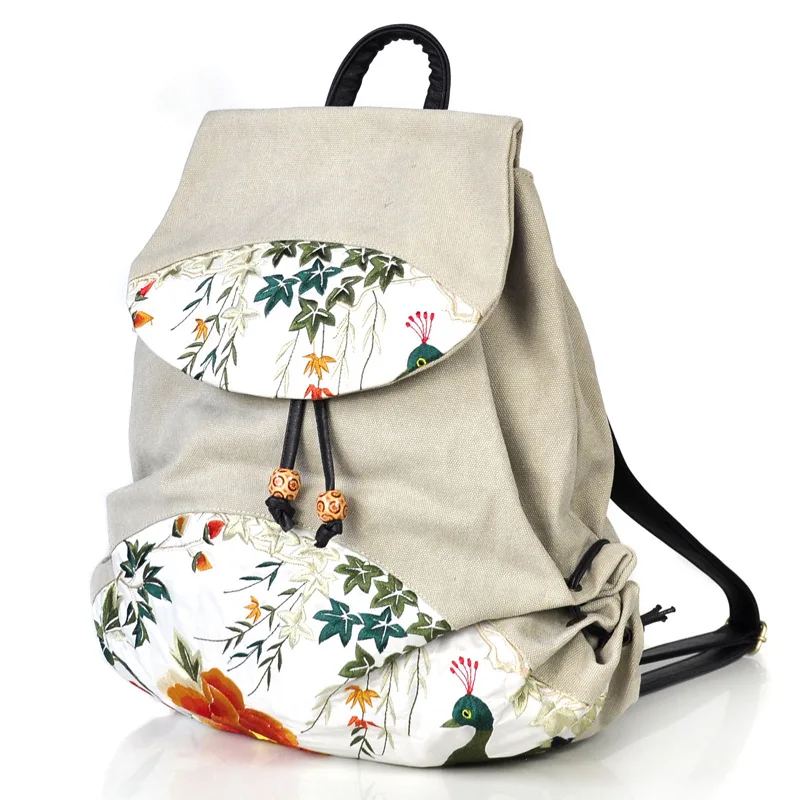 Vintage Flower Embroidered Linen Backpack Women Large Capacity Canvas Backpack Teenager Girls School Book Bags Mochila Rucksack
Vintage Flower Embroidered Linen Backpack Women Large Capacity Canvas Backpack Teenager Girls School Book Bags Mochila Rucksack