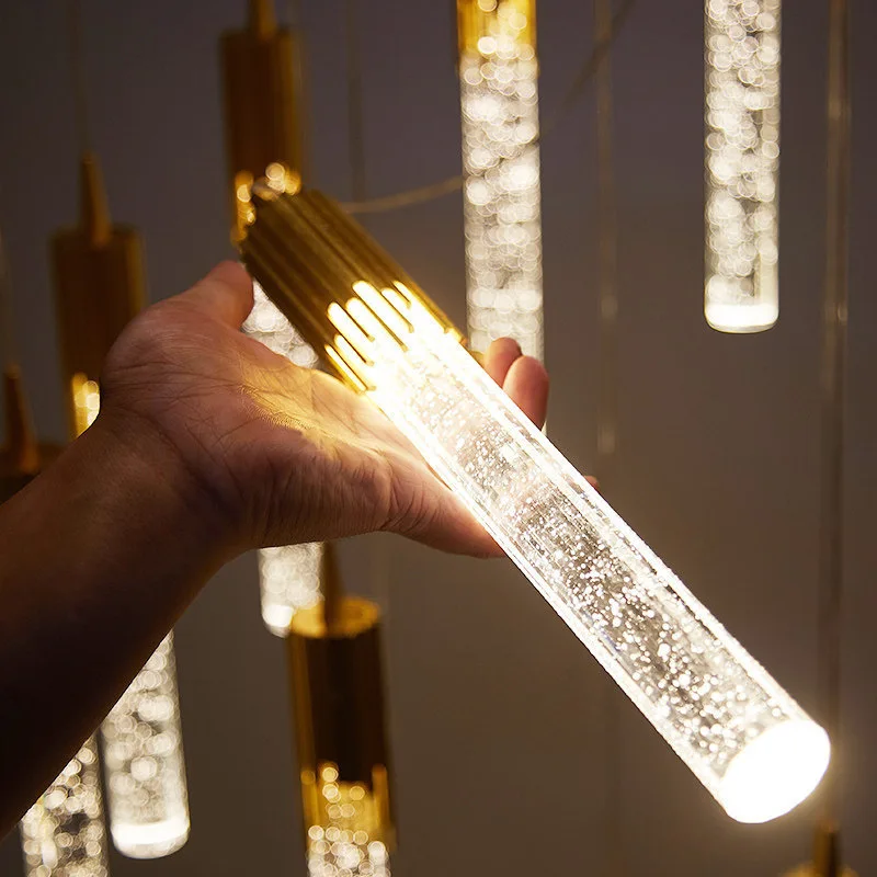 American villa spiral staircase duplex building chandelier living room hotel club atmospheric crystal lampada led pendant light
American villa spiral staircase duplex building chandelier living room hotel club atmospheric crystal lampada led pendant light