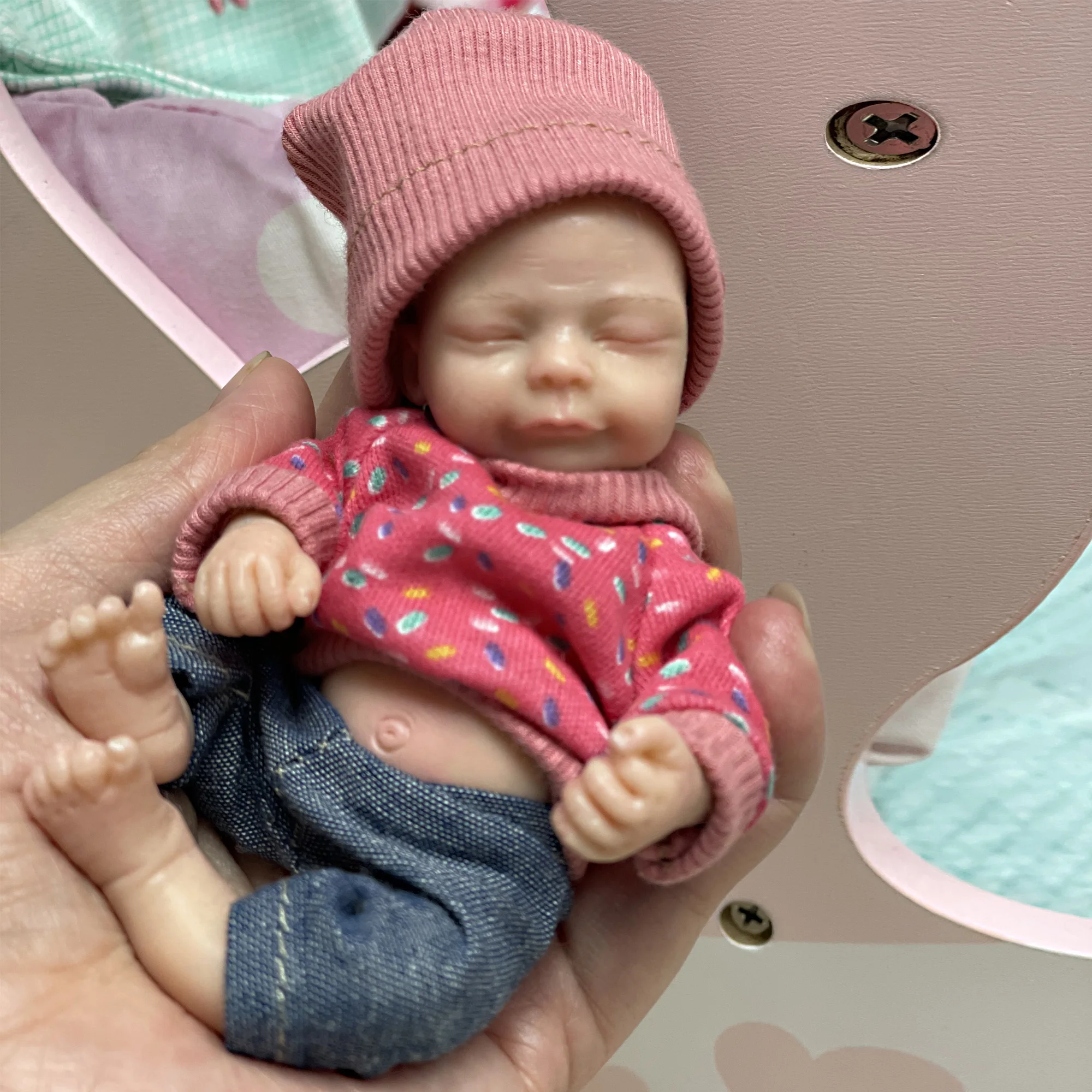 Bebê Reborn De Silicone Gril Soft Touch 6 Inch Palm Lovely Solid Silicone Doll For Chirsmas Gifts
Bebê Reborn De Silicone Gril Soft Touch 6 Inch Palm Lovely Solid Silicone Doll For Chirsmas Gifts