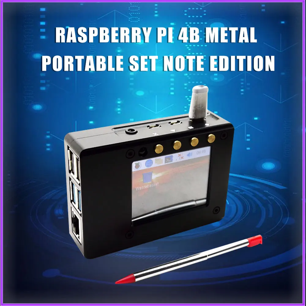 Raspberry Pi 4B Metal Portable Set Note Edition With CNC Aluminum Case +2.4 Touch Screen + Fan for Raspberry pi 4B
Raspberry Pi 4B Metal Portable Set Note Edition With CNC Aluminum Case +2.4 Touch Screen + Fan for Raspberry pi 4B