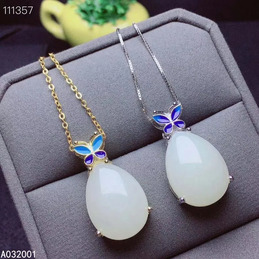KJJEAXCMY fine jewelry natural white jade 925 sterling silver new women pendant necklace support test luxury lovely
KJJEAXCMY fine jewelry natural white jade 925 sterling silver new women pendant necklace support test luxury lovely