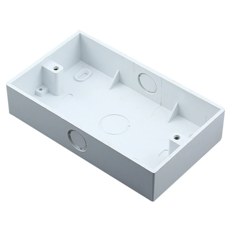 2pcs External Mounting Box 144mm*79mm*47mm For 146*86mm Standard Switch And Socket Apply For Any Position Of Wall Surface
2pcs External Mounting Box 144mm*79mm*47mm For 146*86mm Standard Switch And Socket Apply For Any Position Of Wall Surface
