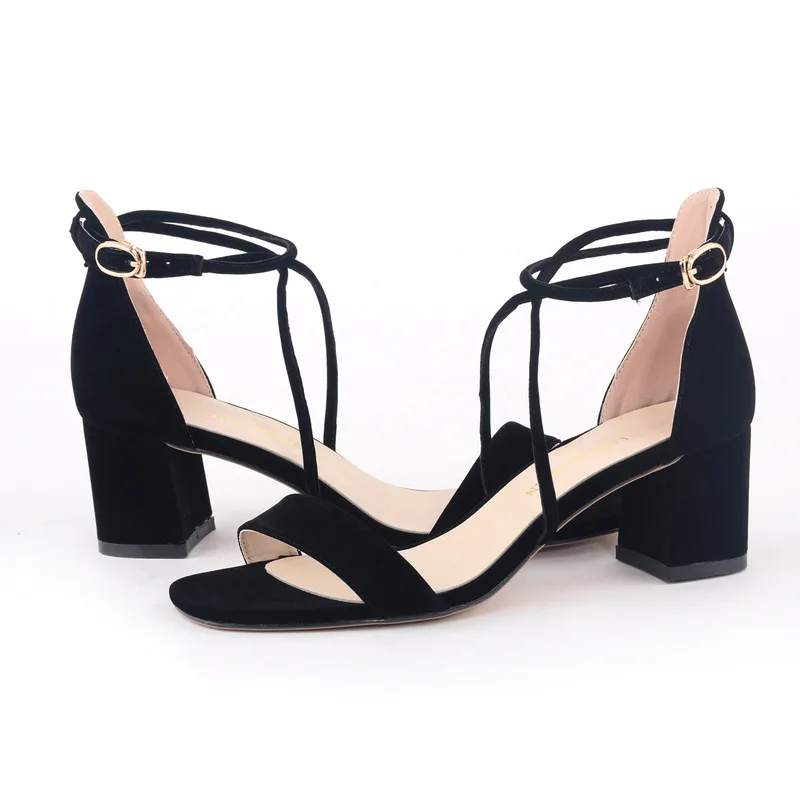 Women Sandals Office Summer Ladies Round Toe Flock 3-5CM Thick High heels Buckle Strap zapatos de mujer women shoes size 35-42
Women Sandals Office Summer Ladies Round Toe Flock 3-5CM Thick High heels Buckle Strap zapatos de mujer women shoes size 35-42