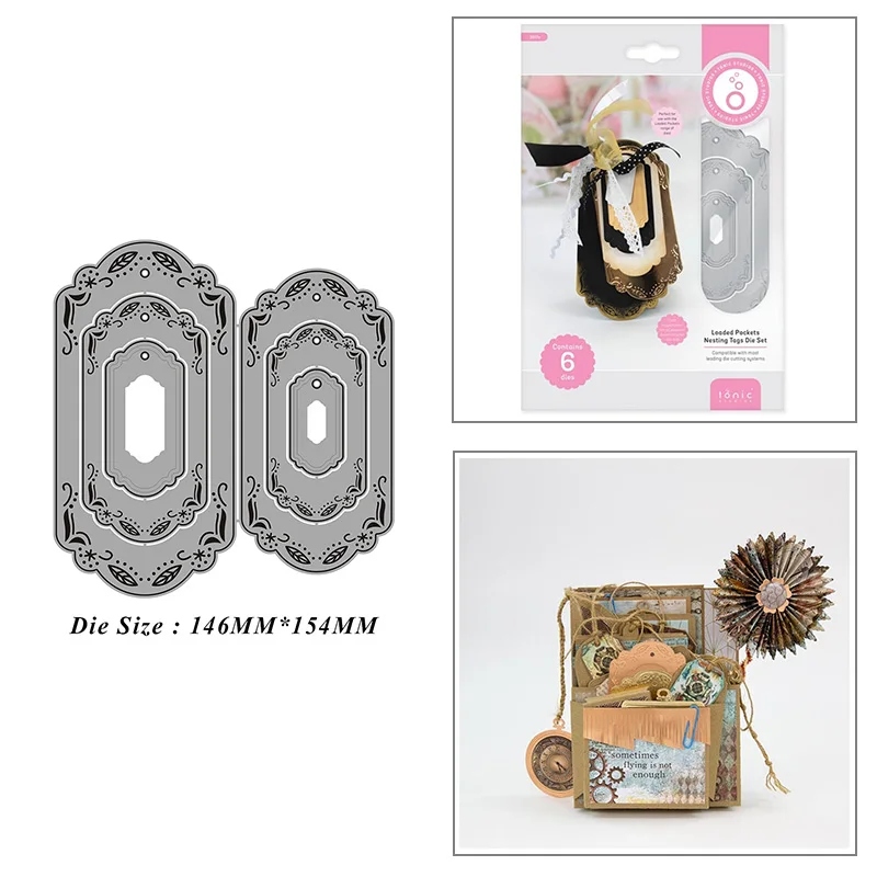 6pcs Label Tag Frame Metal Cutting Dies for DIY Scrapbook Album Paper Card Decoration Crafts Embossing 2021 New Dies
6pcs Label Tag Frame Metal Cutting Dies for DIY Scrapbook Album Paper Card Decoration Crafts Embossing 2021 New Dies