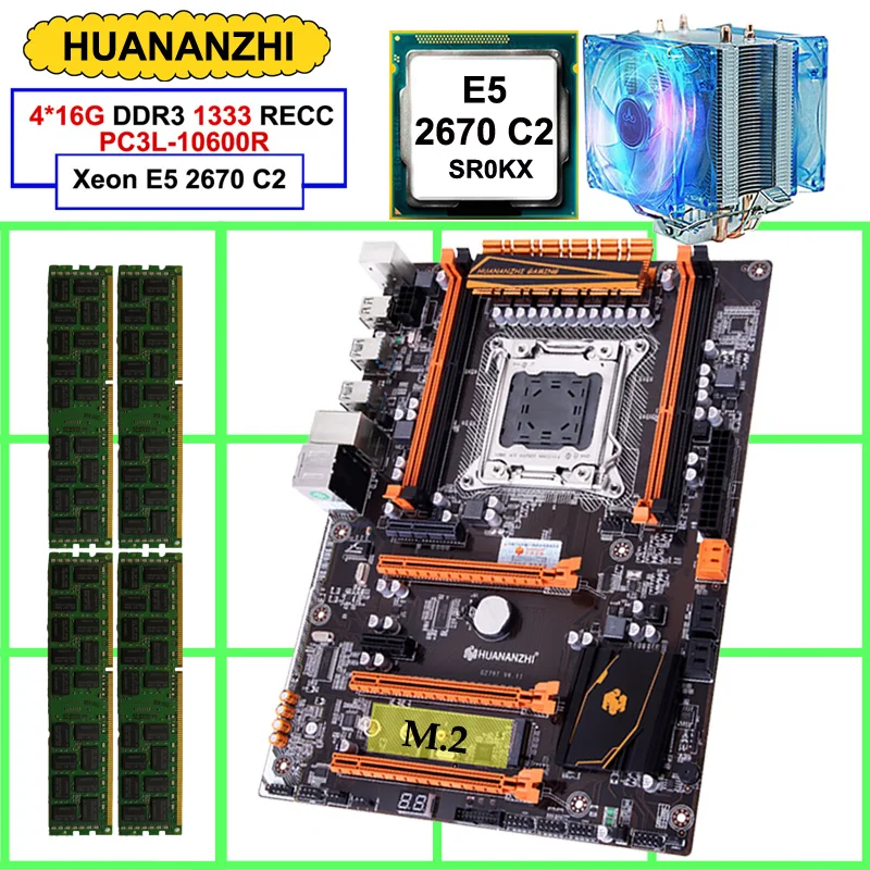 Лидер продаж, материнская плата HUANANZHI deluxe X79 LGA2011, процессор Xeon E5 2670 C2 с кулером 64 ГБ (4*16 Гб) DDR3 1333 МГц RECC
Лидер продаж, материнская плата HUANANZHI deluxe X79 LGA2011, процессор Xeon E5 2670 C2 с кулером 64 ГБ (4*16 Гб) DDR3 1333 МГц RECC