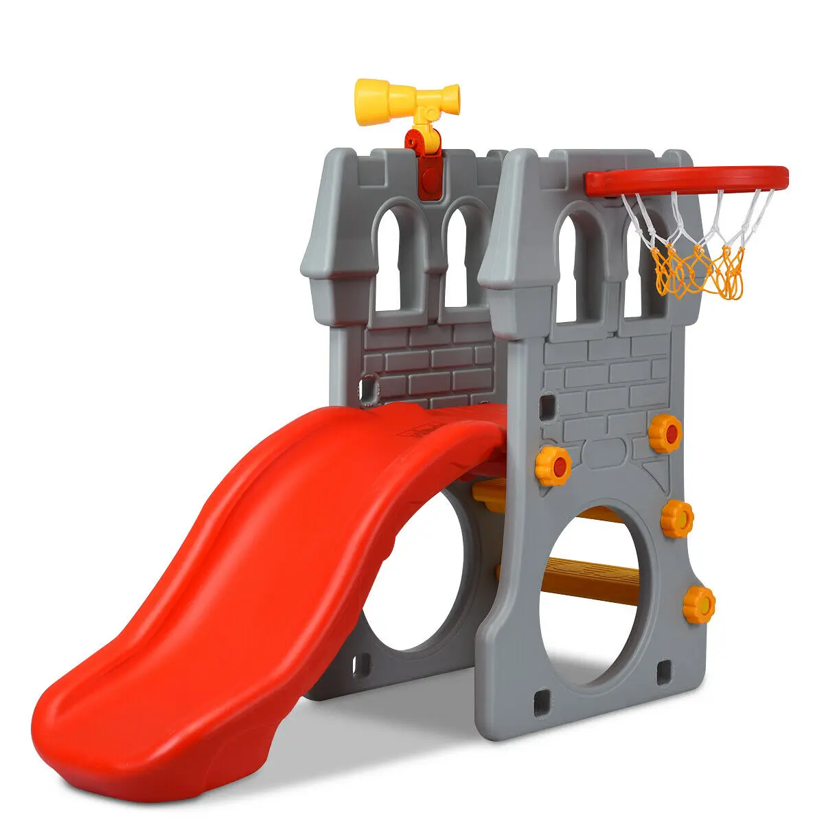 Children Climber Slide Set w/ Basketball Hoop and Telescope Toy Indoor & Outdoor TY326362
Children Climber Slide Set w/ Basketball Hoop and Telescope Toy Indoor & Outdoor TY326362