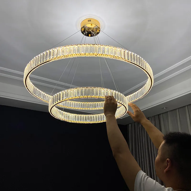Living room chandelier modern simple atmosphere dining room bedroom new light luxury high grade household Round Crystal Chandeli
Living room chandelier modern simple atmosphere dining room bedroom new light luxury high grade household Round Crystal Chandeli
