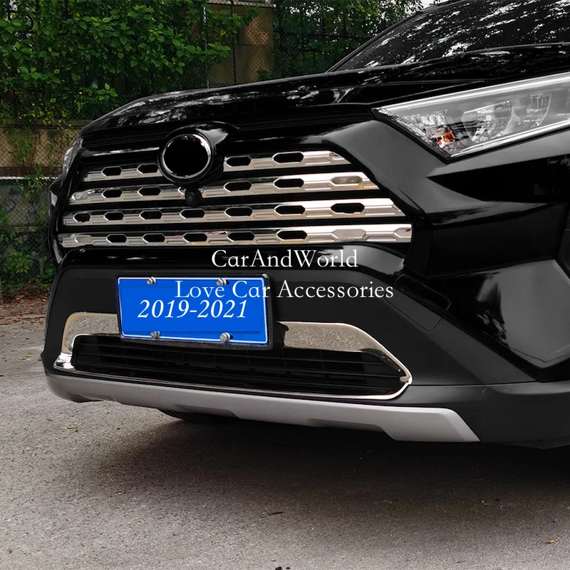 For Toyota RAV4 2019-2023 Stainless Carbon fiber Front Center Grille Grill Strip Molding Trims Decoration Cover Car Accessories
For Toyota RAV4 2019-2023 Stainless Carbon fiber Front Center Grille Grill Strip Molding Trims Decoration Cover Car Accessories