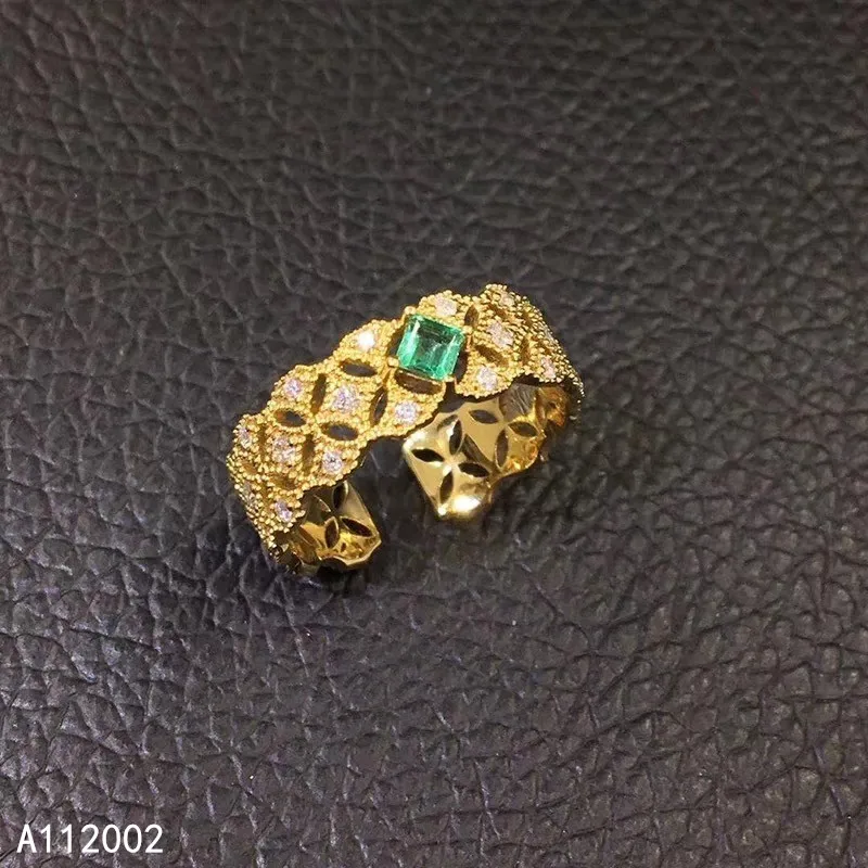 KJJEAXCMY fine jewelry natural Emerald 925 sterling silver new adjustable gemstone women ring support test fashion trendy
KJJEAXCMY fine jewelry natural Emerald 925 sterling silver new adjustable gemstone women ring support test fashion trendy