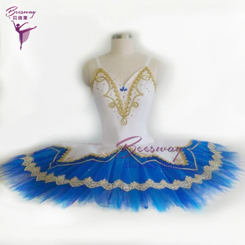White Professional Ballet Tutu for women blue yarn Ballet Stage dance Costume For Girls
White Professional Ballet Tutu for women blue yarn Ballet Stage dance Costume For Girls
