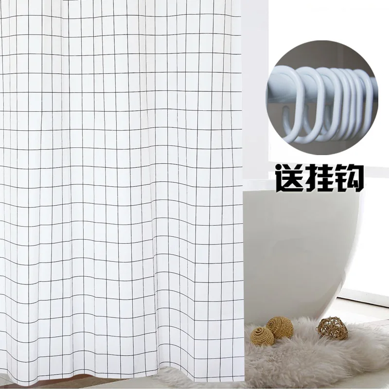 PEVA Grid Waterproof Fabric Bathroom Shower Curtain in the Bathroom for Modern Accessory Bathroom Decor Bath Productc with Hooks
PEVA Grid Waterproof Fabric Bathroom Shower Curtain in the Bathroom for Modern Accessory Bathroom Decor Bath Productc with Hooks