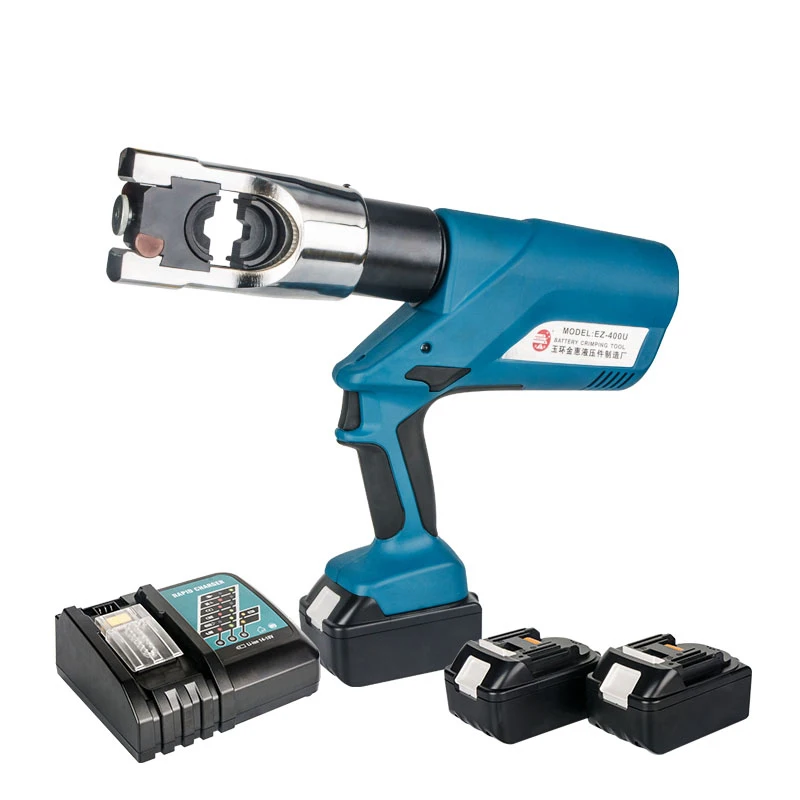 EZ-400U battery electric powered hydraulic cable crimping tool 16-400mm2 for terminal
EZ-400U battery electric powered hydraulic cable crimping tool 16-400mm2 for terminal
