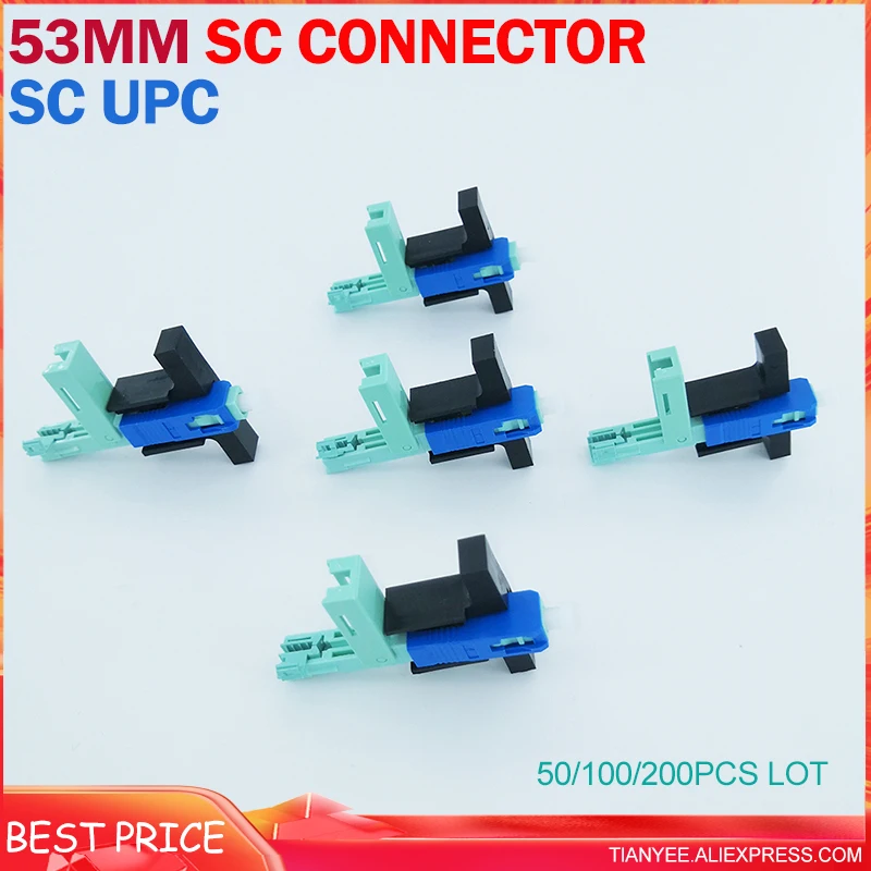 High Quality 53mm SC UPC SM Single-Mode quick Connector FTTH Cold Connector SC/UPC UPC to UPC Fiber Optic Fast Connnector
High Quality 53mm SC UPC SM Single-Mode quick Connector FTTH Cold Connector SC/UPC UPC to UPC Fiber Optic Fast Connnector
