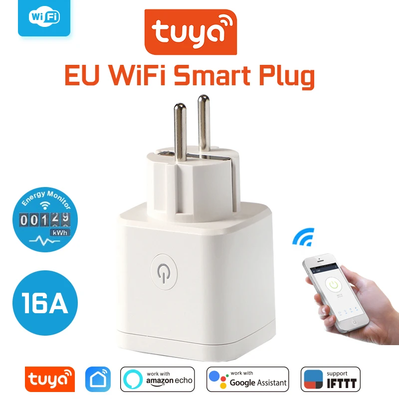 Tuya EU 16A Power Monitoring Smart Plug Wifi Smart Socket Tuya Smart Life App EU Plug Alexa Google Smart Home Voice Control
Tuya EU 16A Power Monitoring Smart Plug Wifi Smart Socket Tuya Smart Life App EU Plug Alexa Google Smart Home Voice Control