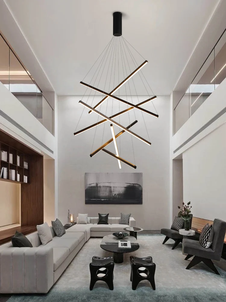 Modern And Simple Led Chandelier Creative Shopping Mall Model Room Atmosphere Living Room Dining Room Dimmable Black Office
Modern And Simple Led Chandelier Creative Shopping Mall Model Room Atmosphere Living Room Dining Room Dimmable Black Office