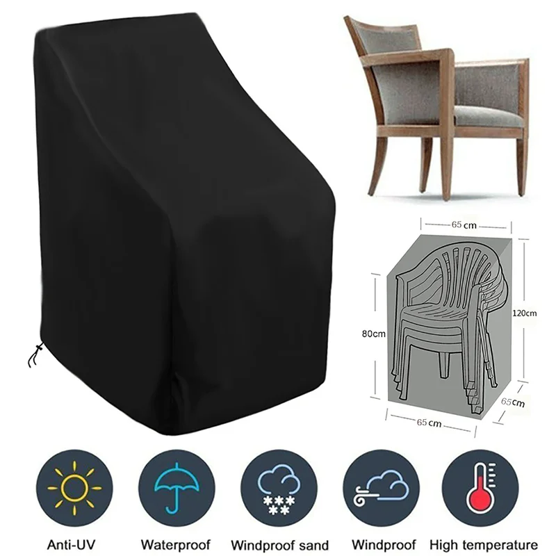 Home Anti-dust All-Purpose Covers Waterproof Single Balcony Chair Cover High Backrest Outdoor Patio Garden Furniture Protection
Home Anti-dust All-Purpose Covers Waterproof Single Balcony Chair Cover High Backrest Outdoor Patio Garden Furniture Protection
