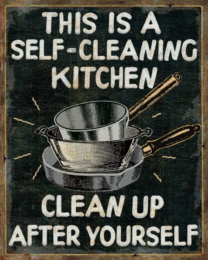 LERJIMUX This is Self Cleaning Kitchen Clean Up After Yourself Vintage Metal Tin Sign for Men Women,Wall Decor for Bars,Restaura
LERJIMUX This is Self Cleaning Kitchen Clean Up After Yourself Vintage Metal Tin Sign for Men Women,Wall Decor for Bars,Restaura