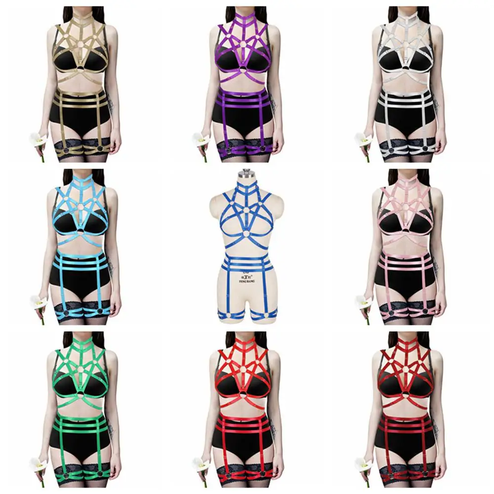 Underwear Women Sexy Lingerie Set Harness Bra Exotic Accessories Full Body Bondage Fetish Cage Chest Suspender Belt Garters
Underwear Women Sexy Lingerie Set Harness Bra Exotic Accessories Full Body Bondage Fetish Cage Chest Suspender Belt Garters