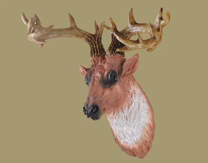 Nordic Retro resin deer head wall hanging bar sculpture craft living room Statues decoration home Ornaments office gift p0744
Nordic Retro resin deer head wall hanging bar sculpture craft living room Statues decoration home Ornaments office gift p0744