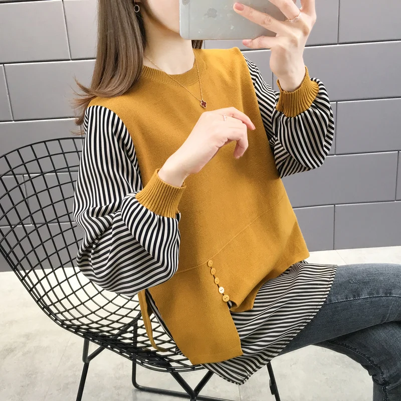 GUUZYUVIZ Oversized Crop Top Mujer Long Sleeve Striped Splice Knitted Sweater Casual Pullover Women Harajuk Black Red Yellow
GUUZYUVIZ Oversized Crop Top Mujer Long Sleeve Striped Splice Knitted Sweater Casual Pullover Women Harajuk Black Red Yellow