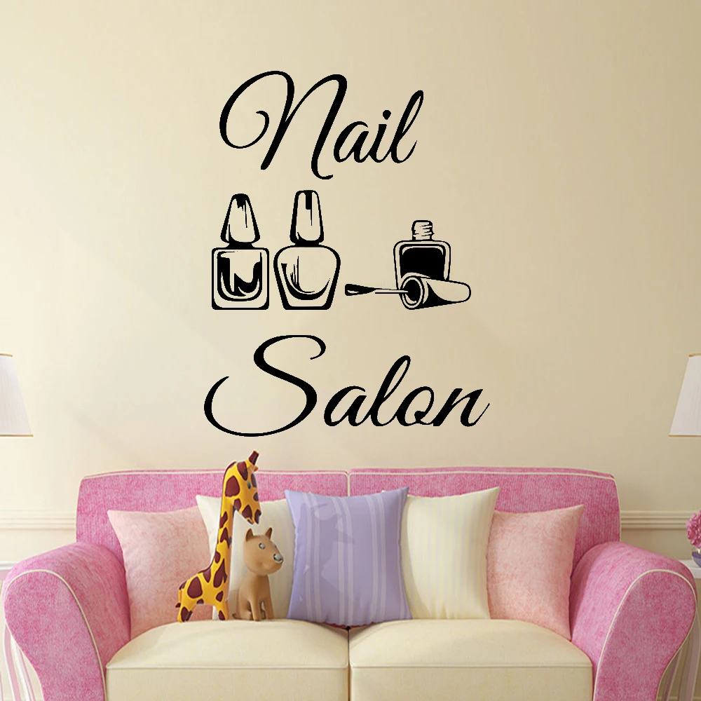 New Design Nail salon vinyl Wall Sticker mural for girls Bedroom Nail Salon Decor Removable Decal Creative Stickers
New Design Nail salon vinyl Wall Sticker mural for girls Bedroom Nail Salon Decor Removable Decal Creative Stickers