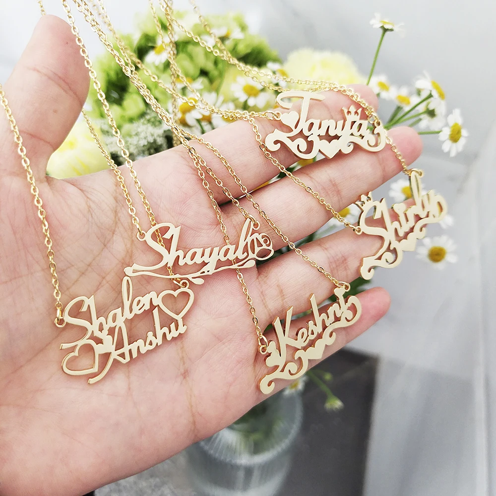 DODOAI Personalized Name Necklace Stainless Steel Customized Butterfly Heart Name Pendent |Custom Flower Necklace Christmas Gift 
DODOAI Personalized Name Necklace Stainless Steel Customized Butterfly Heart Name Pendent |Custom Flower Necklace Christmas Gift