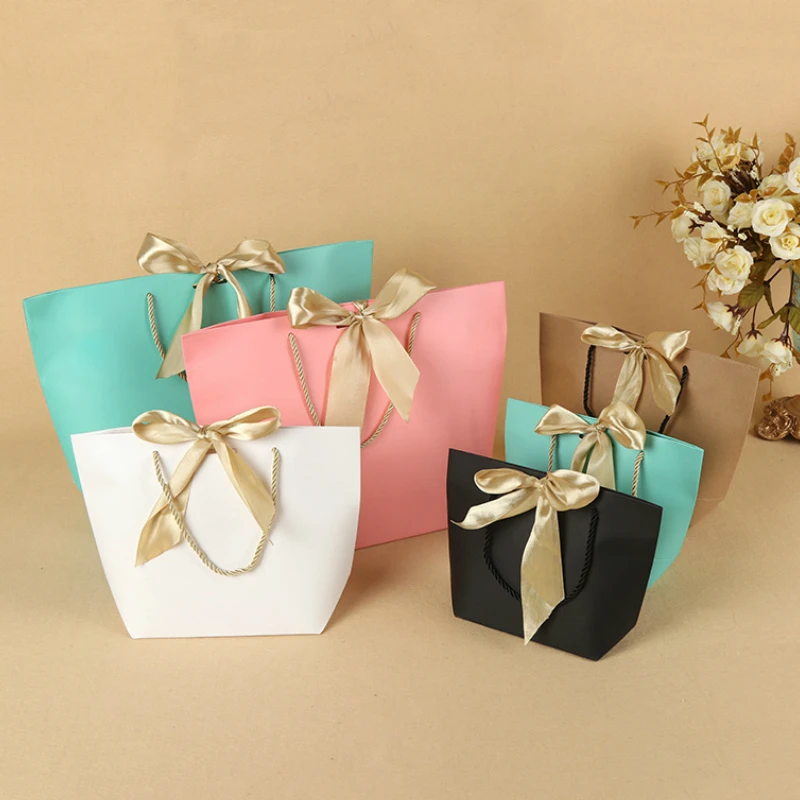 10PCS Paper Bags for Gifts Party Wedding Candy Gift Bag with Handle Shopping Storage Bag Packaging Jewelry Tote Sack with Ribbon
10PCS Paper Bags for Gifts Party Wedding Candy Gift Bag with Handle Shopping Storage Bag Packaging Jewelry Tote Sack with Ribbon