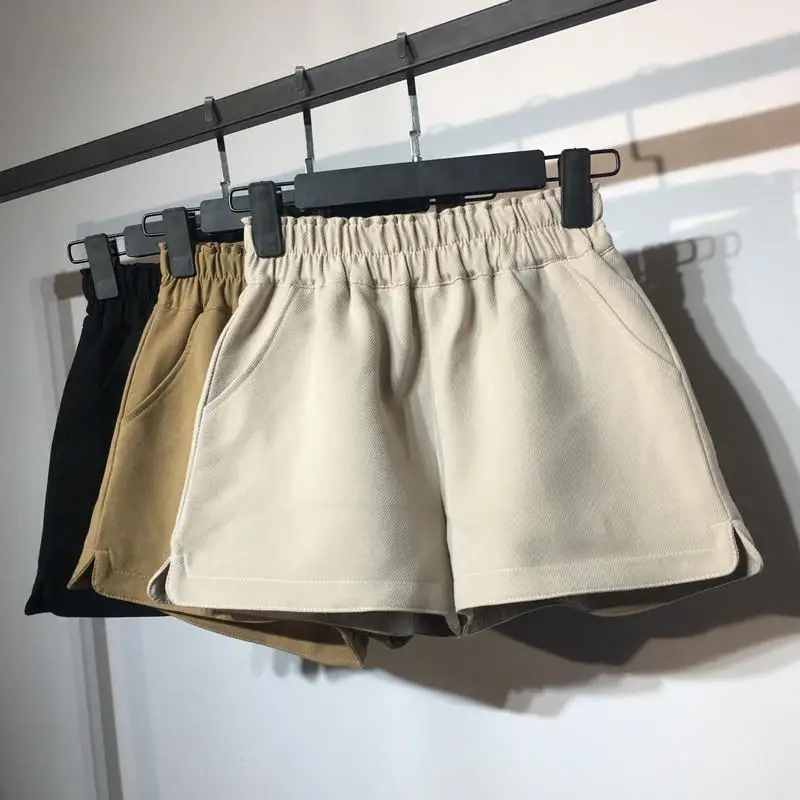 Elastic High Waist Shorts Women Spring Summer Short Femme Casual Women Shorts Beach Wide Leg Shorts Pantalon Corto Mujer
Elastic High Waist Shorts Women Spring Summer Short Femme Casual Women Shorts Beach Wide Leg Shorts Pantalon Corto Mujer
