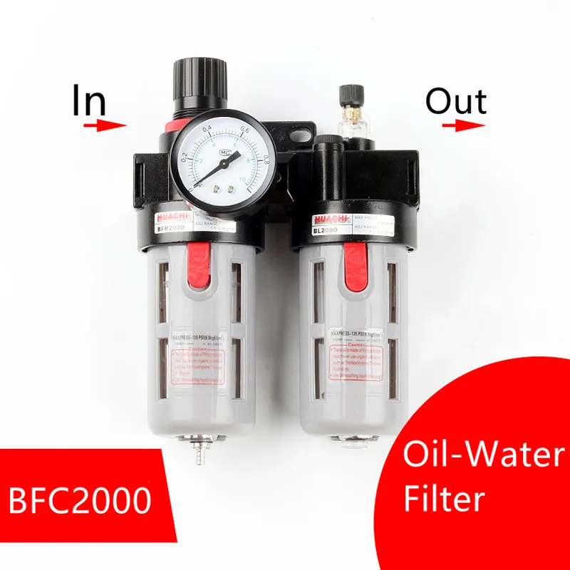 Pneumatic Parts Air Source Processor with Regulator Valve Filter Oil Mister Air Compressor Separator BFC2000 BFC3000 BFC4000
Pneumatic Parts Air Source Processor with Regulator Valve Filter Oil Mister Air Compressor Separator BFC2000 BFC3000 BFC4000