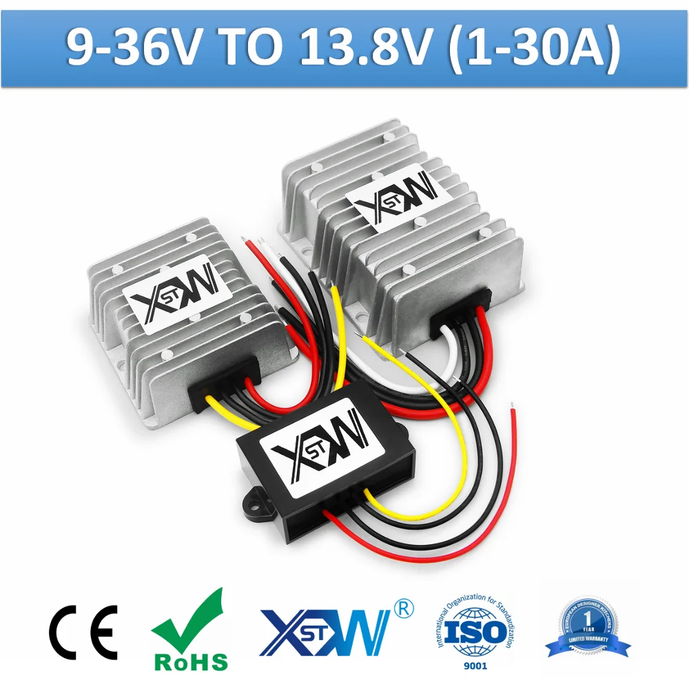 XWST DC To DC 12V 24V 9-36V To 13.8V 1A 5A 10A 25A 30A Boost Buck Converter 13.8 Volts Voltage Stabilizer Regulator Waterproof
XWST DC To DC 12V 24V 9-36V To 13.8V 1A 5A 10A 25A 30A Boost Buck Converter 13.8 Volts Voltage Stabilizer Regulator Waterproof