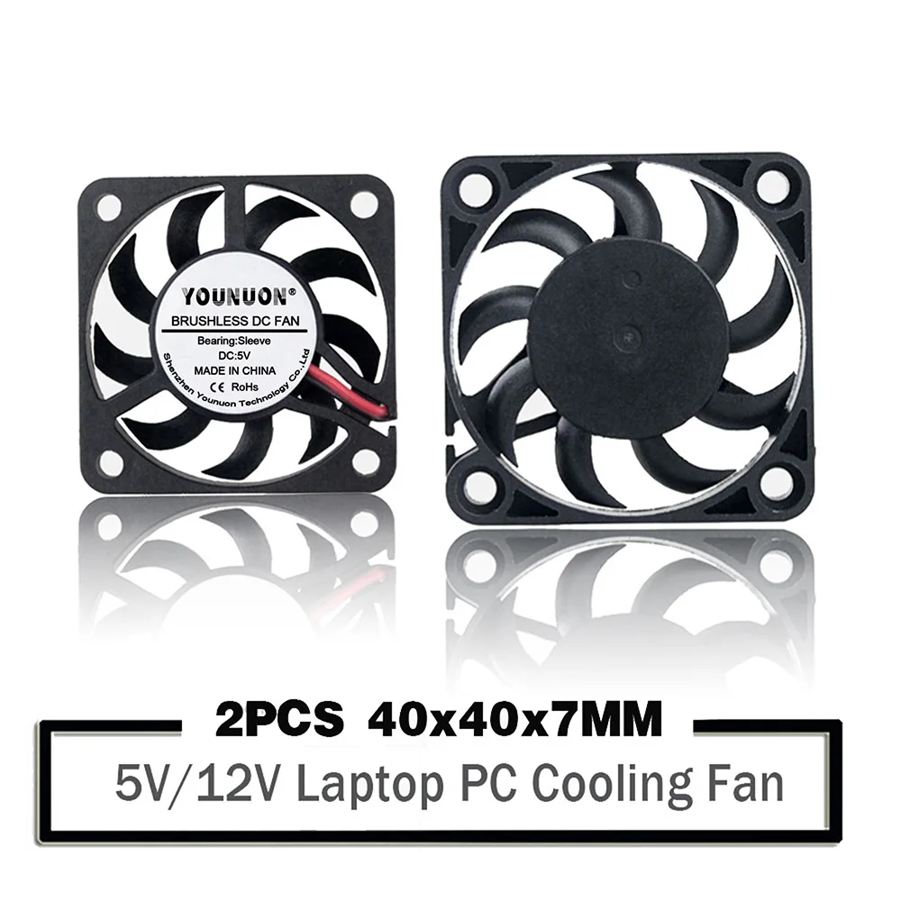 2 Pieces 40x40x7mm DC Brushless Cooling Fan DC 5V 12V 4cm 40mm 40X40X7mm Micro PC CPU VGA Heatsink Cooler Fan
2 Pieces 40x40x7mm DC Brushless Cooling Fan DC 5V 12V 4cm 40mm 40X40X7mm Micro PC CPU VGA Heatsink Cooler Fan