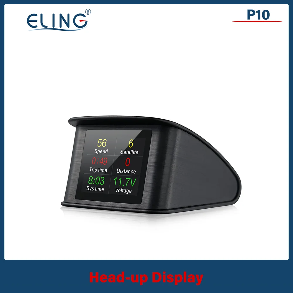 ELING HUD GPS OBD HD Head Up Multi-Functional Display Speedometer Speed RPM Fuel Consumption Driving Time With Alarm P10 T600
ELING HUD GPS OBD HD Head Up Multi-Functional Display Speedometer Speed RPM Fuel Consumption Driving Time With Alarm P10 T600