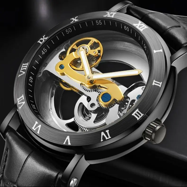WLISTH Men's Watches Classic Transparent Skeleton Mechanical Watch Belt Waterproof Belt Watch Luminous Creative Men Wristwatch
WLISTH Men's Watches Classic Transparent Skeleton Mechanical Watch Belt Waterproof Belt Watch Luminous Creative Men Wristwatch