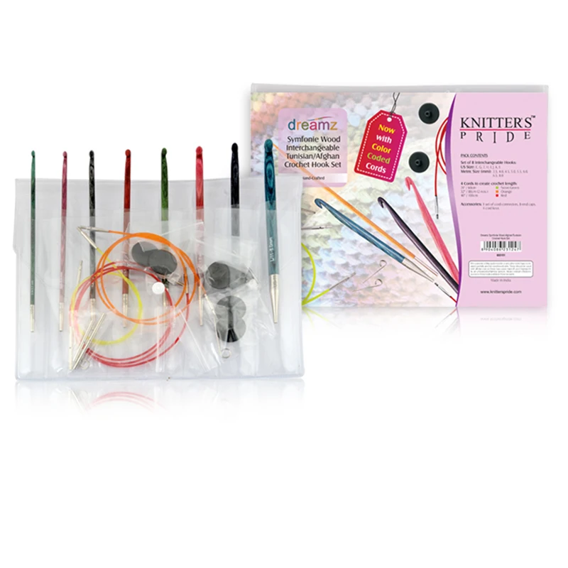 Knitter's Pride Dreamz Symfonie wood interchangeable Tunisian/Afghan Crochet Hook Set
Knitter's Pride Dreamz Symfonie wood interchangeable Tunisian/Afghan Crochet Hook Set