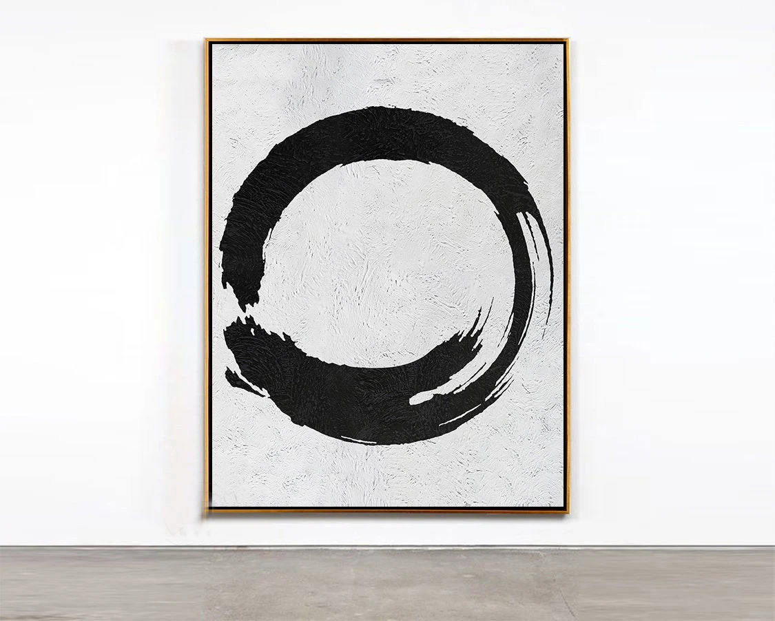 Circle Geometric Painting Wall Art Large Modern Art Painting On Canvas Minimalist Art Abstract Painting Black White
Circle Geometric Painting Wall Art Large Modern Art Painting On Canvas Minimalist Art Abstract Painting Black White