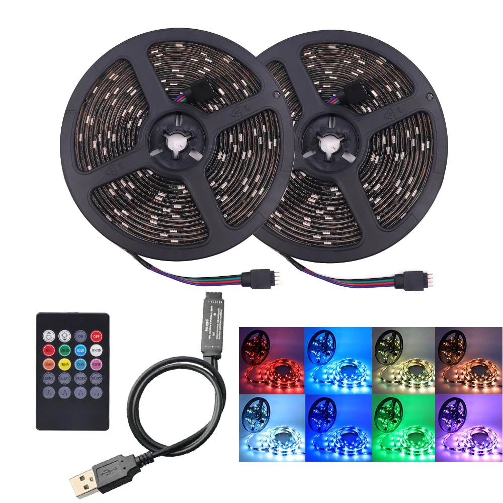 Светодиодная ленсветильник RGB с пультом дистанционного управления, 5 в постоянного тока
Светодиодная ленсветильник RGB с пультом дистанционного управления, 5 в постоянного тока
