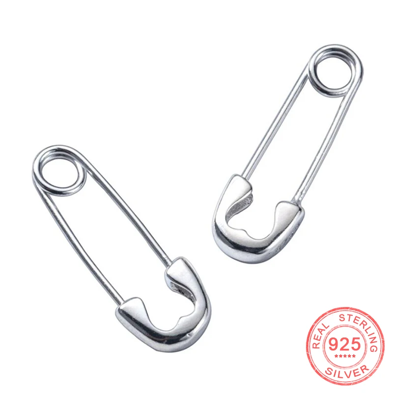 Pin Stud Earrings European Punk Hip Hop Safety Genuine 925 Sterling Silver Earring for Women and Men Unisex Jewelry Gift
Pin Stud Earrings European Punk Hip Hop Safety Genuine 925 Sterling Silver Earring for Women and Men Unisex Jewelry Gift