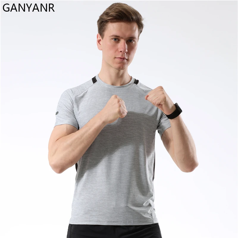 GANYANR Running T-shirt Men Sportswear Sport Crossfit Training Workout Football Jerseys Bodybuilding Clothes Tees Quick Dry Gym
GANYANR Running T-shirt Men Sportswear Sport Crossfit Training Workout Football Jerseys Bodybuilding Clothes Tees Quick Dry Gym