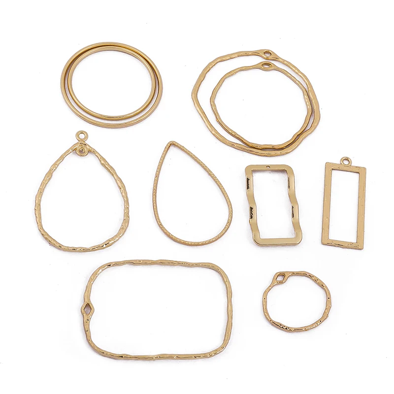 10PCS Gold Color Zinc Alloy Geometric Irregular Charms Hollow Border Charms Pendant For DIY Jewelry Making Earring Supplies
10PCS Gold Color Zinc Alloy Geometric Irregular Charms Hollow Border Charms Pendant For DIY Jewelry Making Earring Supplies