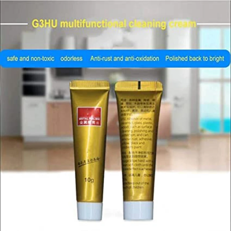 5g All Metal Polisher Cream Multifunctional rust remover Cleaner Polish Metal Polishing Silver Brass Chrome Porcelain Jewelry
5g All Metal Polisher Cream Multifunctional rust remover Cleaner Polish Metal Polishing Silver Brass Chrome Porcelain Jewelry