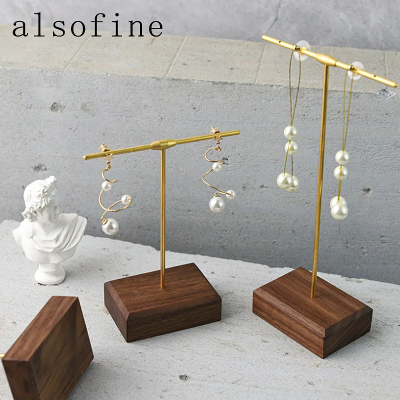 High Quality Type T Black Walnut Metal Necklace Stand Jewelry Display Stand Show Props Earrings Necklace Bracelet Jewelry Stand
High Quality Type T Black Walnut Metal Necklace Stand Jewelry Display Stand Show Props Earrings Necklace Bracelet Jewelry Stand