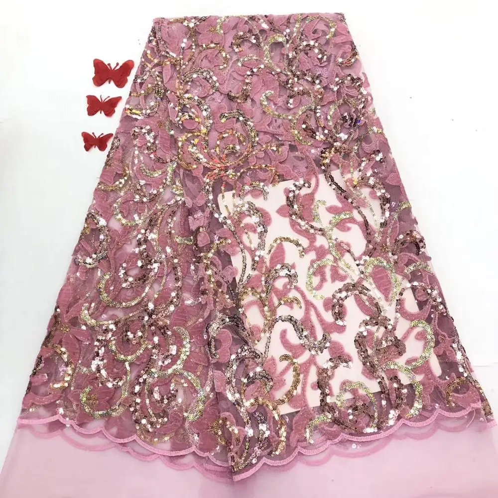 Latest Sequins lace fabrics African French Velvet Lace Fabric High Quality Nigerian Velvet Lace Fabric For Garment
Latest Sequins lace fabrics African French Velvet Lace Fabric High Quality Nigerian Velvet Lace Fabric For Garment