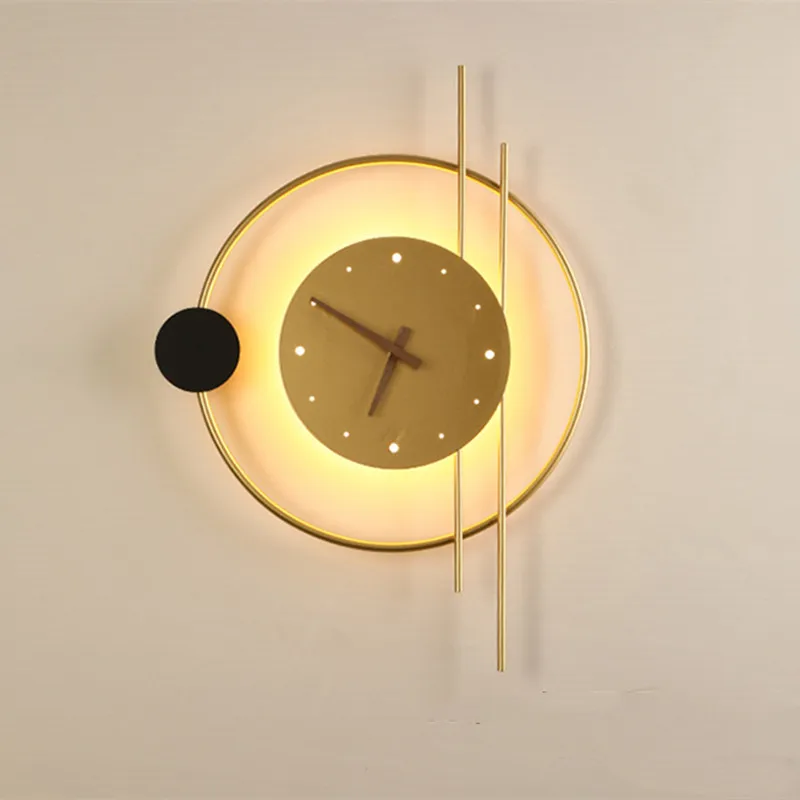 Creative Aisle Bedroom Living Room Background Wall Decoration Wall Sconce Lighting Nordic Art Clock Design Led Wall Lamp
Creative Aisle Bedroom Living Room Background Wall Decoration Wall Sconce Lighting Nordic Art Clock Design Led Wall Lamp